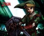 Legend of Zelda video oyun maceralarını kılıç ve kalkan ile Link